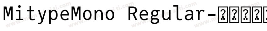 MitypeMono Regular字体转换